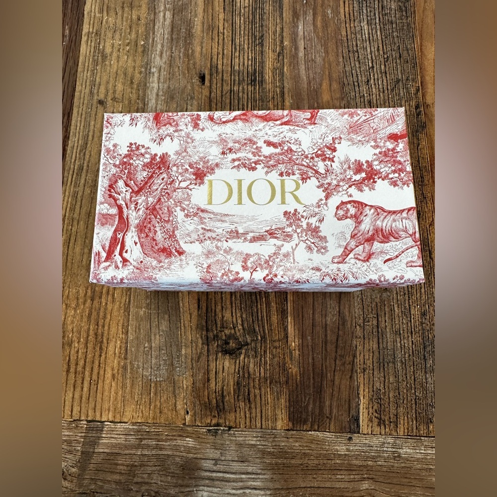 Dior Red and White Toile de Jouy Box